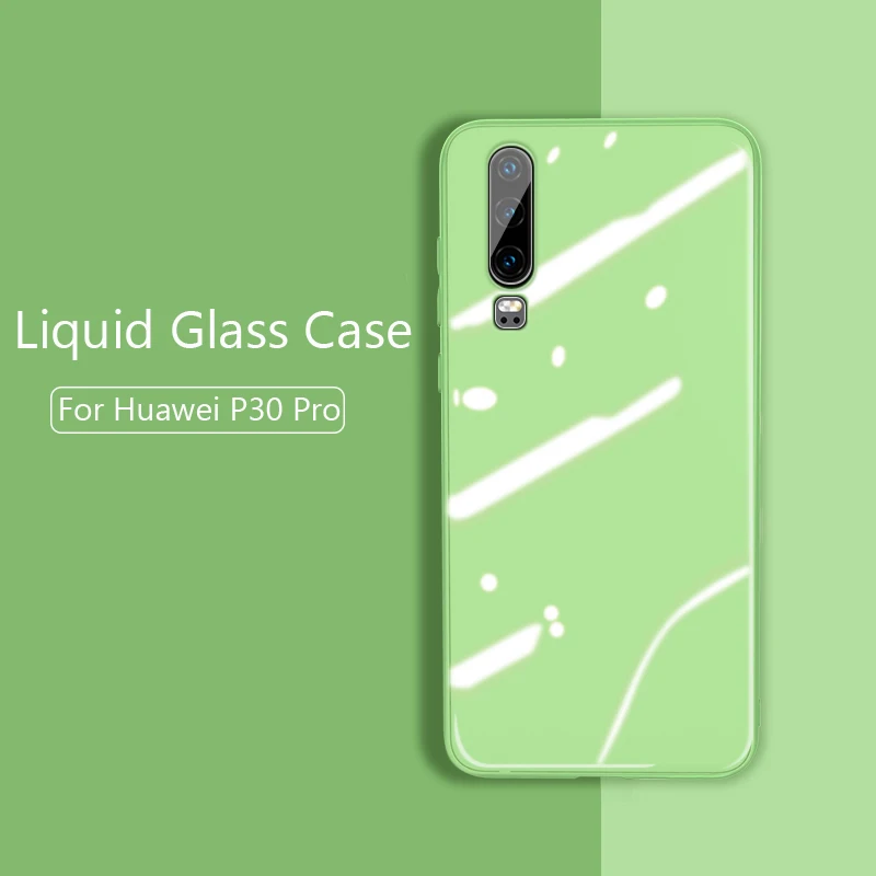 Чехол для Huawei P30 Pro мягкий силиконовый чехол-рамка чехол из закаленного стекла P30Pro