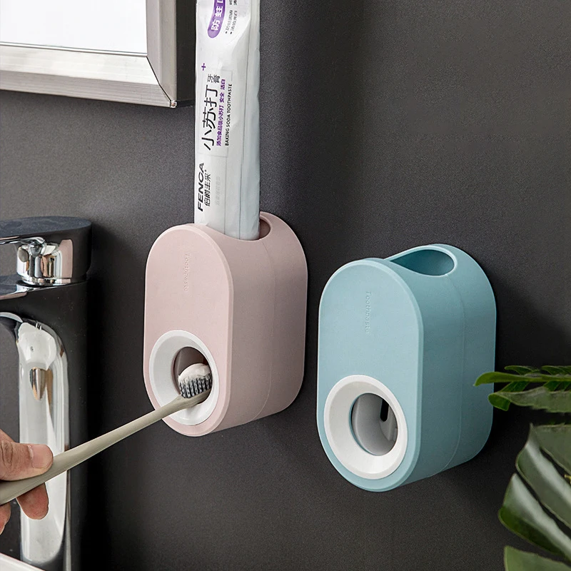 

Wall Mounted Automatic Toothpaste Dispenser Dust-proof Toothpaste Holder for Bathroom Accessories Set Toothpaste Squeezers