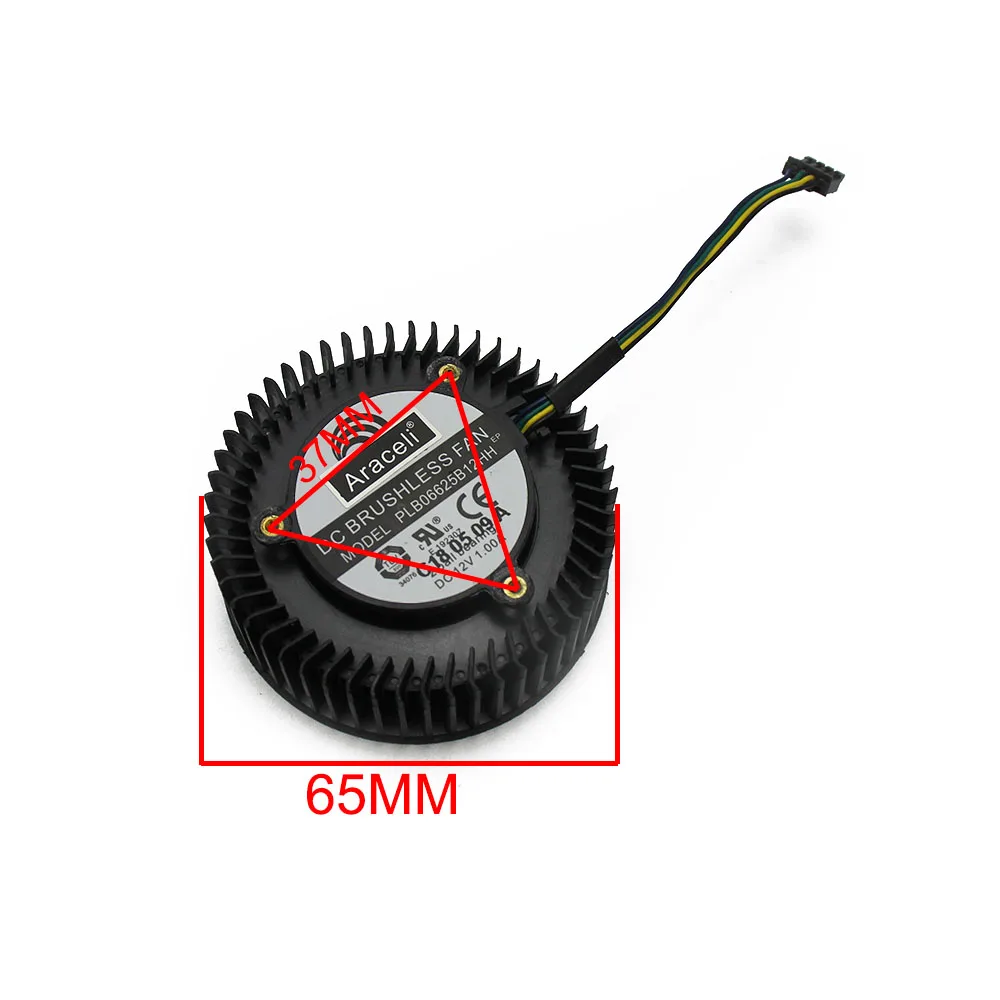 PLB06625B12HH DC12V 1.00AMP 4PIN Графика карты вентилятор для ASUS GTX1070 1070TI GTX1080 GTX 1080TI TURBO Вентилятор