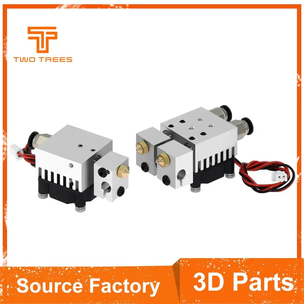 

3D Chimera Hotend Kit 2 IN 2 OUT extruder Multi-extrusion All metal V6 Dual Single extruder 0.4mm/1.75mm 3D printer parts