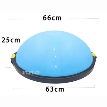 

64cm Professional Pilates Bosu Ball PVC Yoga Balance Ball Fitball Yoga Halfsphere Semisphere Fitness Balance Training Half Ball