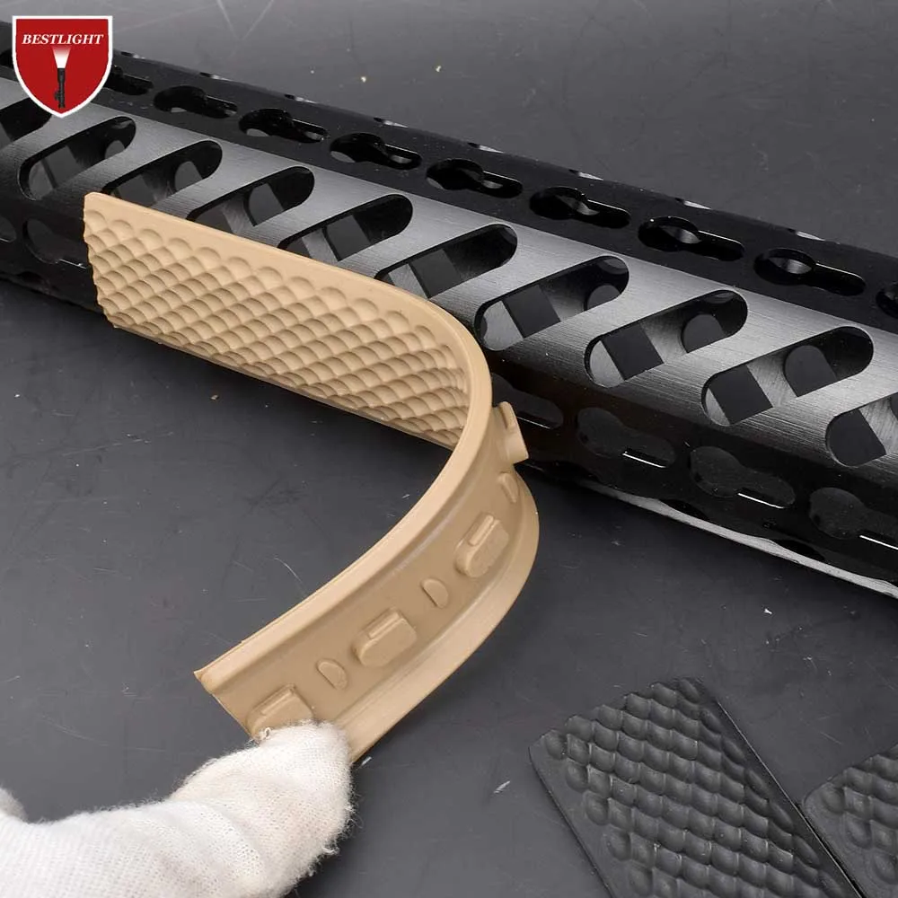 

KeyMod Handguard Rail Covers Soft Rubber Hand Guard Protector Cover Tactical Guad Rail Panels Hunting Accessories