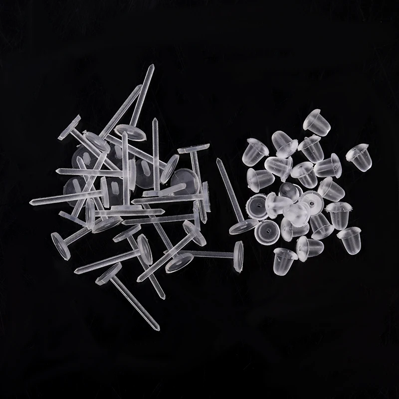 OTOTEC Ohrringe aus Gummi transparent transparent Kunststoff