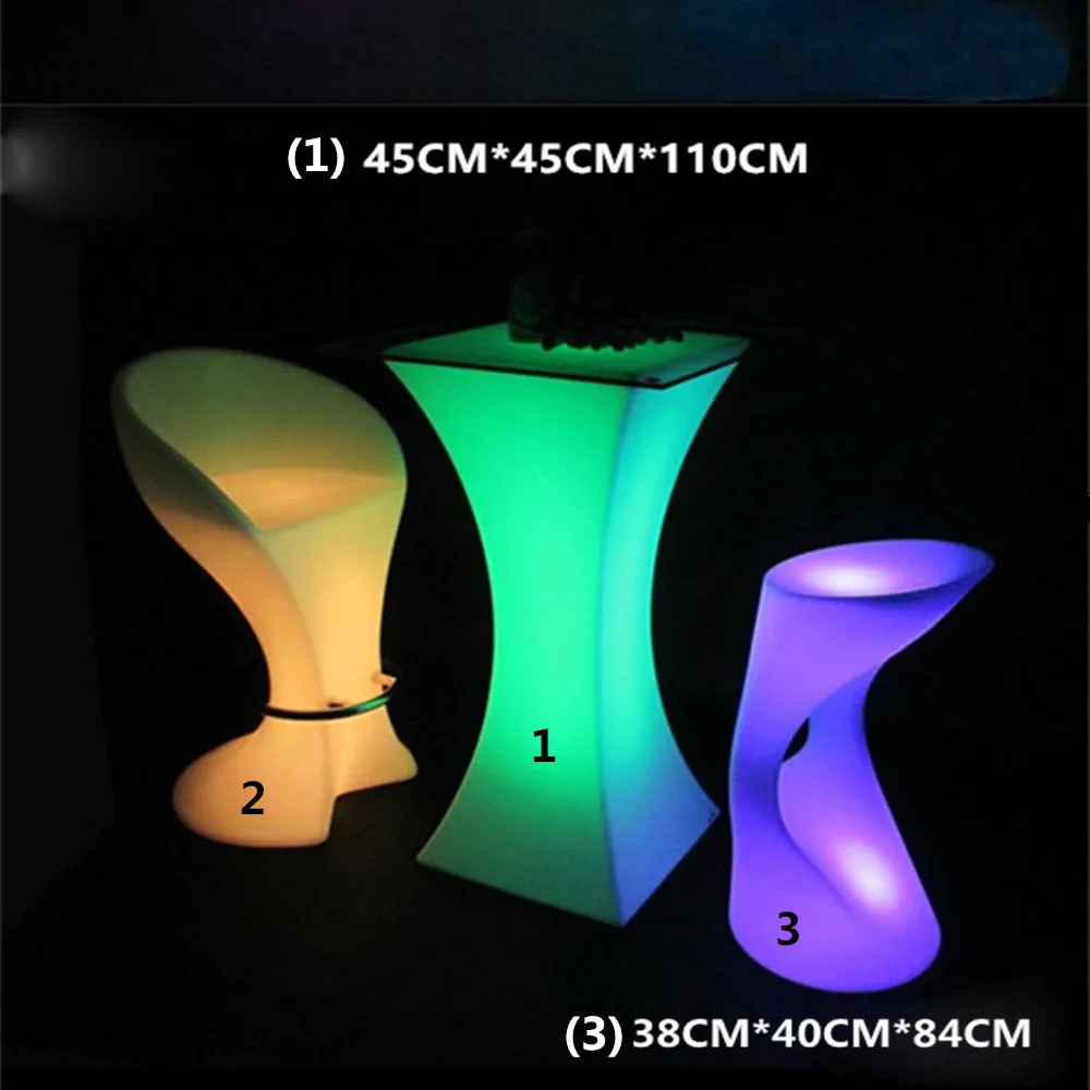 New Luminous LED Bar Counter Waterproof Rechargeable LED Furniture Colorful Change Club Waiter Bar Disco party supplies New Luminous LED Bar Counter Waterproof Rechargeable LED Furniture Colorful Change Club Waiter Bar Disco party supplies