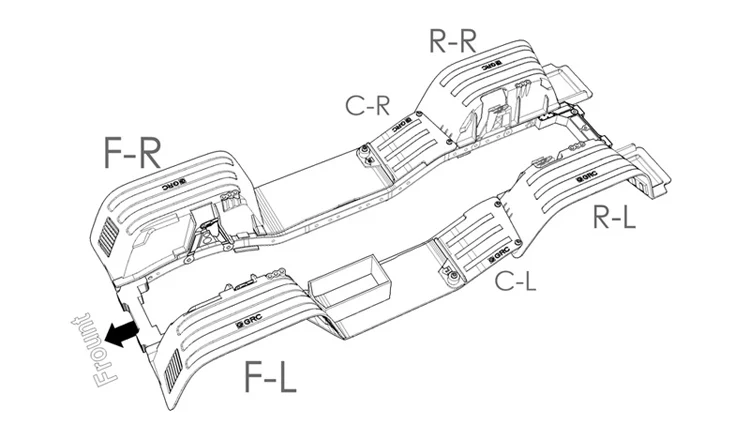 carro, Fender peças e acessórios, Axial SCX10