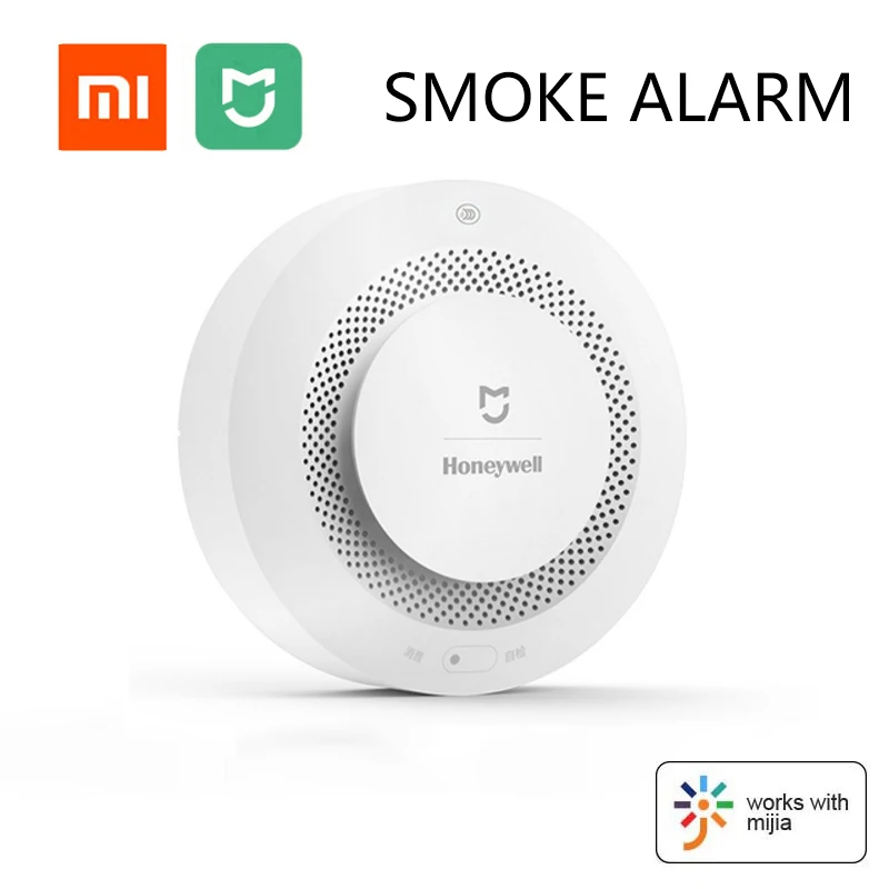 Venta Sensor de alarma MIJIA AQARA para protección contra incendios, Detector de humo inalámbrico, recordatorio de autoprueba periódico para sistema de alarma de seguridad Vy86pKAmG