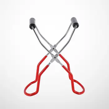 

Canning Jar Tong Stainless Steel Anti-scalding Lifter Non-slip Feeding Bottle Clip for Home (Red)