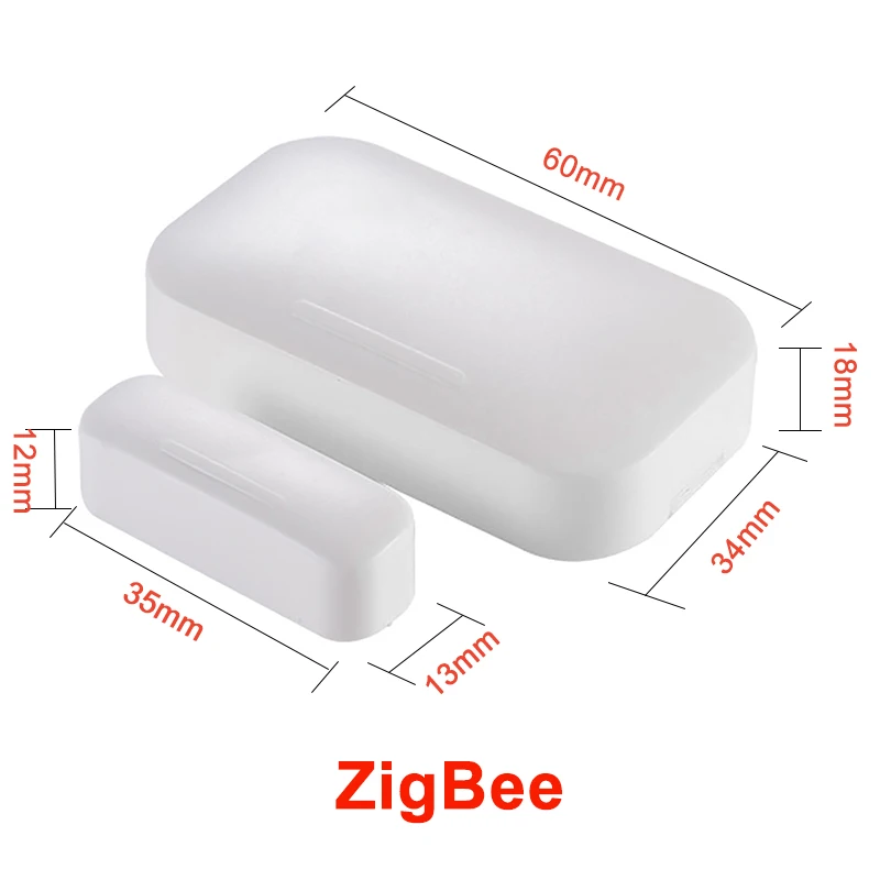 Умный датчик для двери Tuya ZigBee/ Wi Fi детекторы открывания и закрывания дверей