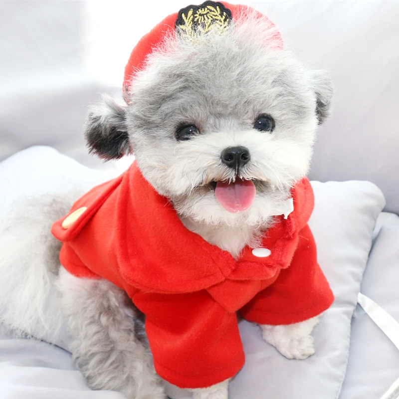 

Dog Winter Clothes Warm Dog Coat Jacket With Hat Dogs Uniform Clothes For Small Medium Dogs Costume Puppy Outfit Chihuahua Pug