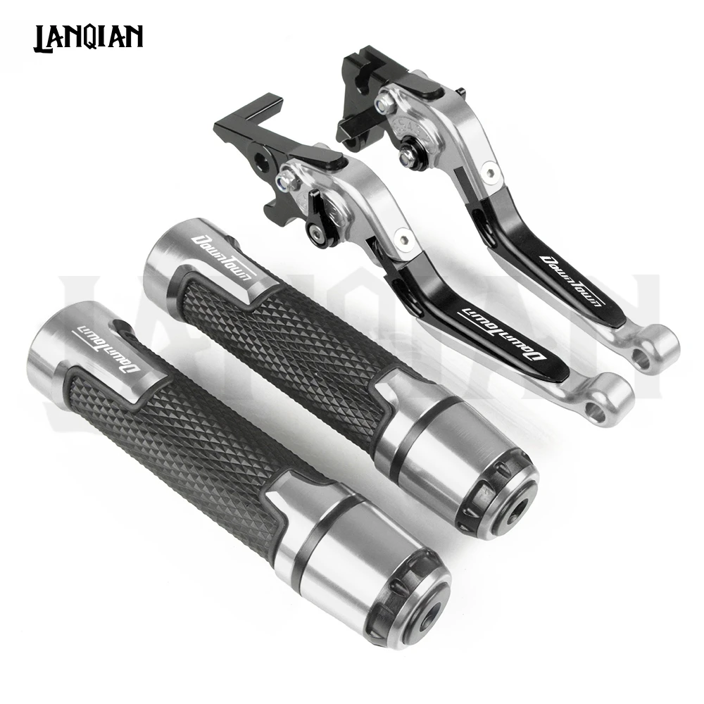Для KYMCO DOWNTOWN 125/200/300/350 мотоциклетные ручки тормоза и сцепления, обработанные на станке с ЧПУ и 7/8 22 мм ручки города 125 200 300 аксессуары