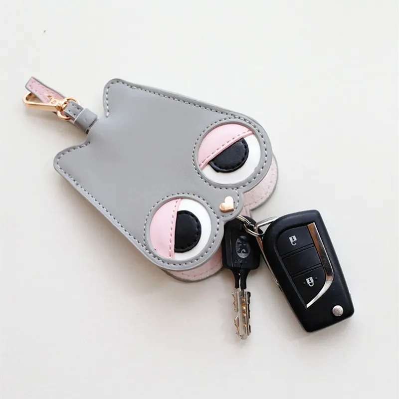 

2020 Cute Cartoon Key Bag PU Leathe Women Key Case Keychain Coin Purses Key Holder Case Card Holder Multifunctional Car Key Case