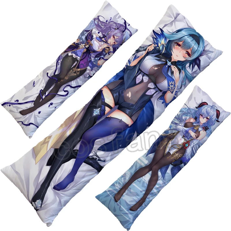 Genshin Impact Liyue Harbor Ganyu/Keqing/Hutao/Qiqi Cosplay Dakimakura 2WAY Hugging Body Pillow Case Japanese Otaku Cover |