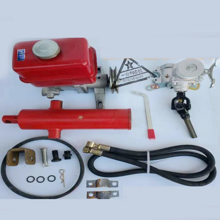 Motor tricycle modified dump hydraulic pump set, Tipping bucket, unloading