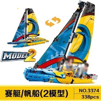

Racing Yacht 20074 In Stock Technic Series 330Pcs Building Blocks Bricks Toys compatible with 42074 10823 3374 7000