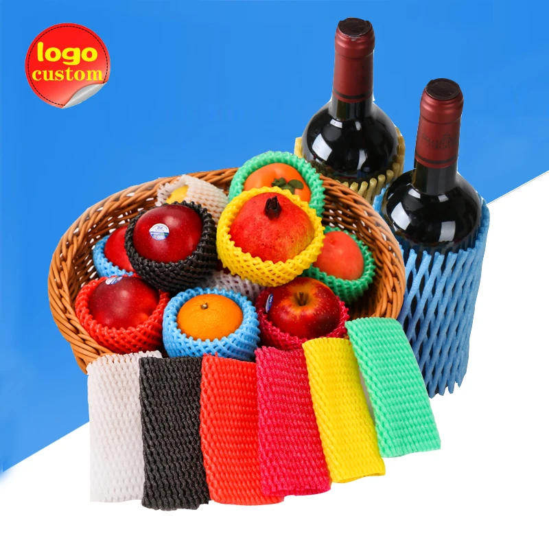 

Fruit Netting Cotton Foam Net Sleeve Set Protection for Vegetable Shockproof Transport Packing Bag Kiwi Apple Mango Peach Pocket