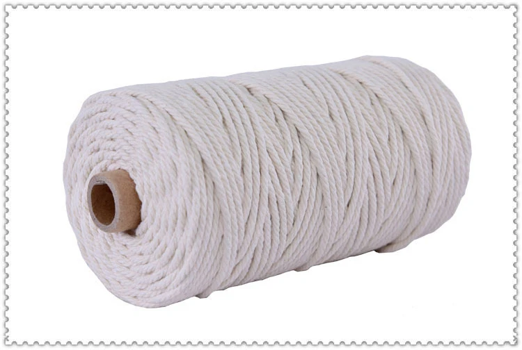 3mm 100% Cotton Macrame Cord Colorful Cord Rope Twisted Macrame String DIY Home Textile Wedding Decorative Tapestry Art 110yards 