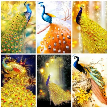 

HUACAN 5d Diamond Painting New Arrivals Peacock Diamond Embroidery Sale Animal Rhinestones Mosaic Cross Stitch Decortion