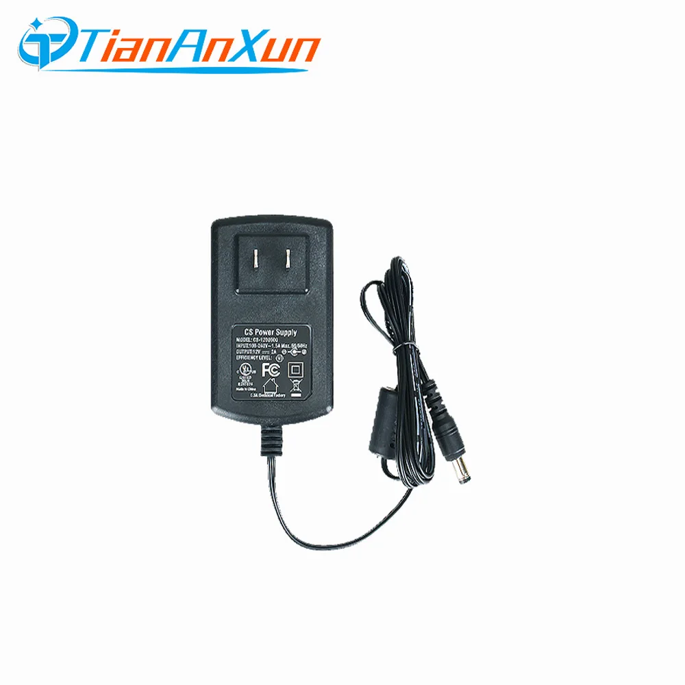 

Tiananxun DC 12V2A Power Adapter cctv Camera Power AC 100V-240V EU UK AU US Plug 5.5mm X 2.1mm For Cctv Dvr Ip Camera
