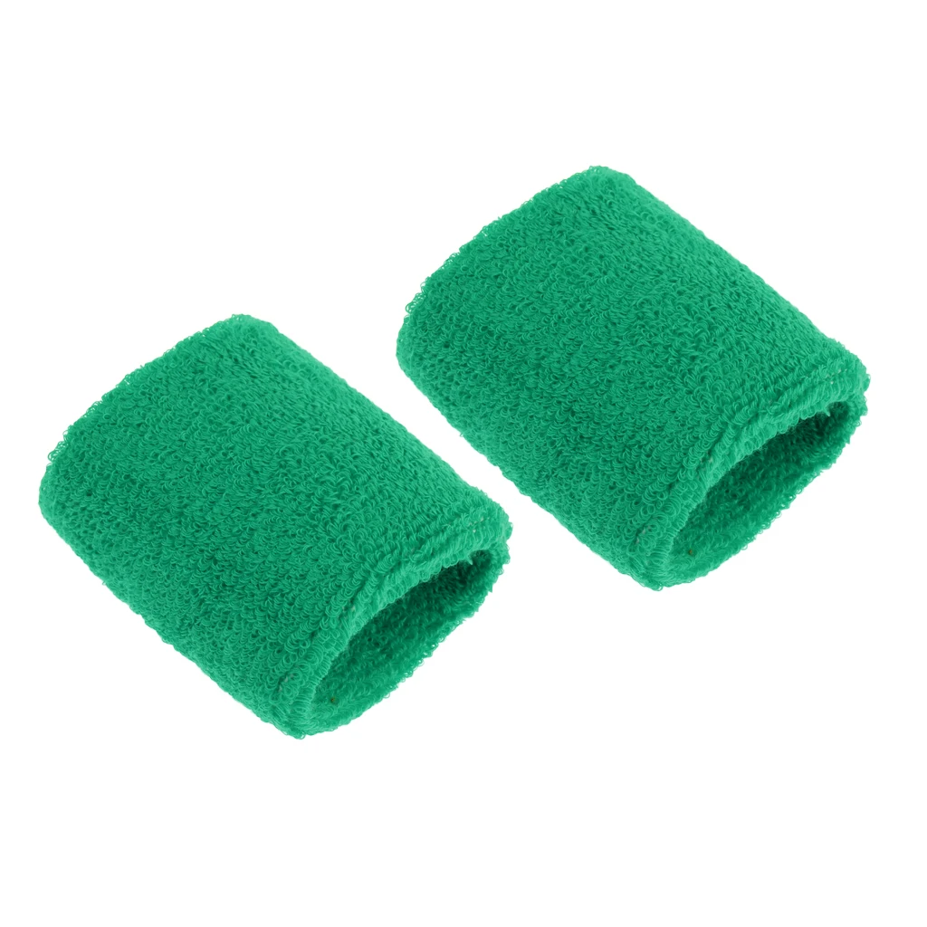 2 шт спортивный Баскетбол унисекс хлопок Налобная повязка от пота браслет на запястье - Цвет: grass green