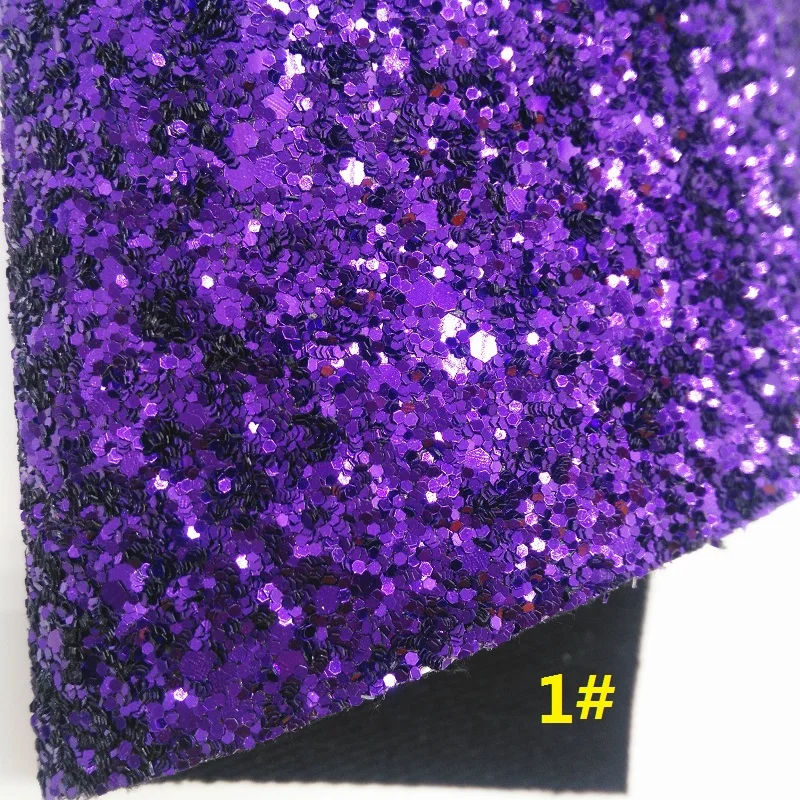 Purple Glitter Fabirc, Iridescent Faux Leather Fabric, Synthetic Leather Fabric Sheets For Bow A4 8"x11"Twinkling Ming XM449