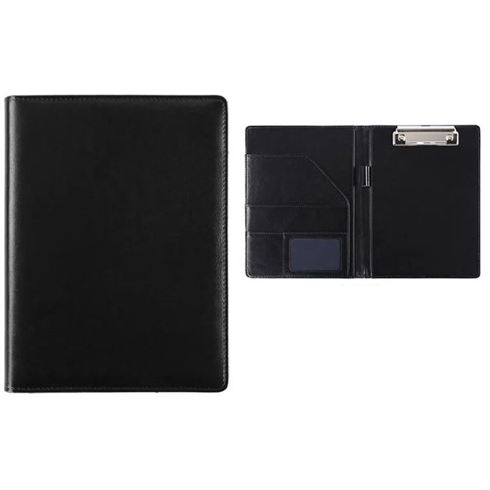 

A5 PU Leather School File Folder Office Clip Board Flip Portable Storage Student Protective Home Business Document Bags