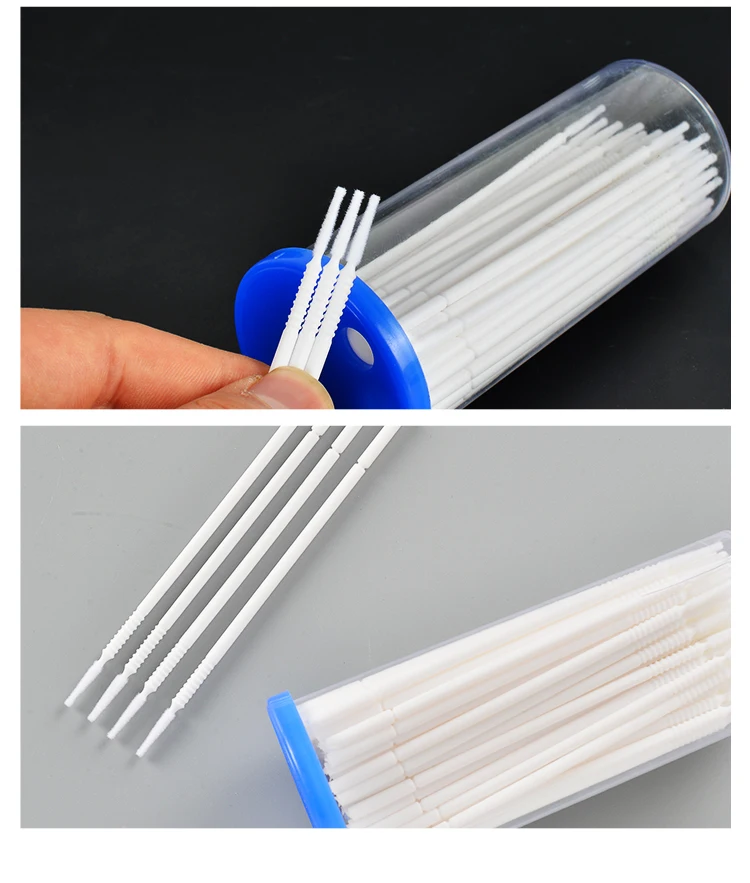 100 шт. хлопковый тампон для удаления ресниц с длинной головкой вспомогательный