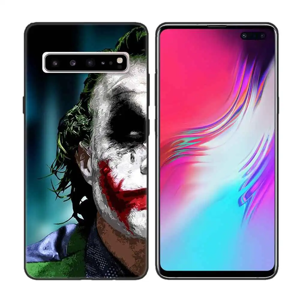 Черный мягкий силиконовый чехол для samsung Galaxy S7 S8 S9 S10 5G S10E J4 J6 J8 M20 Note 8 9 10+ Edge Plus Batman Joker Dar