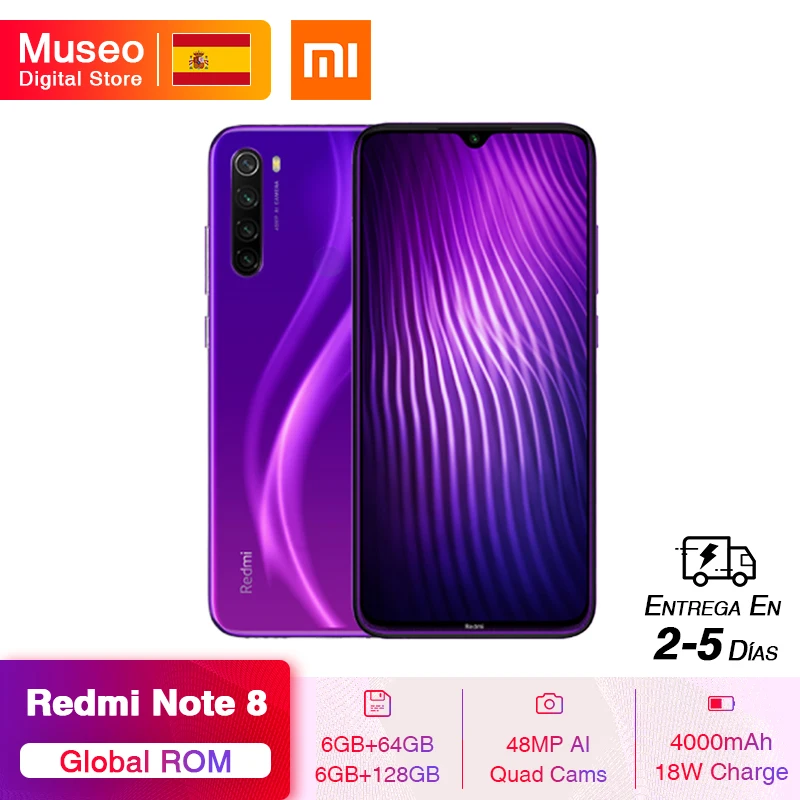 Global ROM Xiaomi Redmi Note 8 6GB 64GB 48MP Quad Camera Smartphone Snapdragon 665 Octa Core 6.3FHD Screen Quick Charge Global ROM Xiaomi Redmi Note 8 6GB 64GB 48MP Quad Camera Smartphone Snapdragon 665 Octa Core 6.3FHD Screen Quick Charge