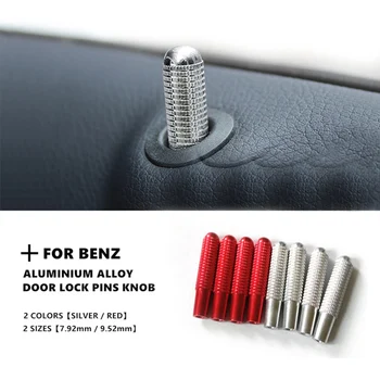 

Alloy Bolt On Door Lock Knobs Pin Cover For Benz New E/C/GLC Class&CLA/A/B Class
