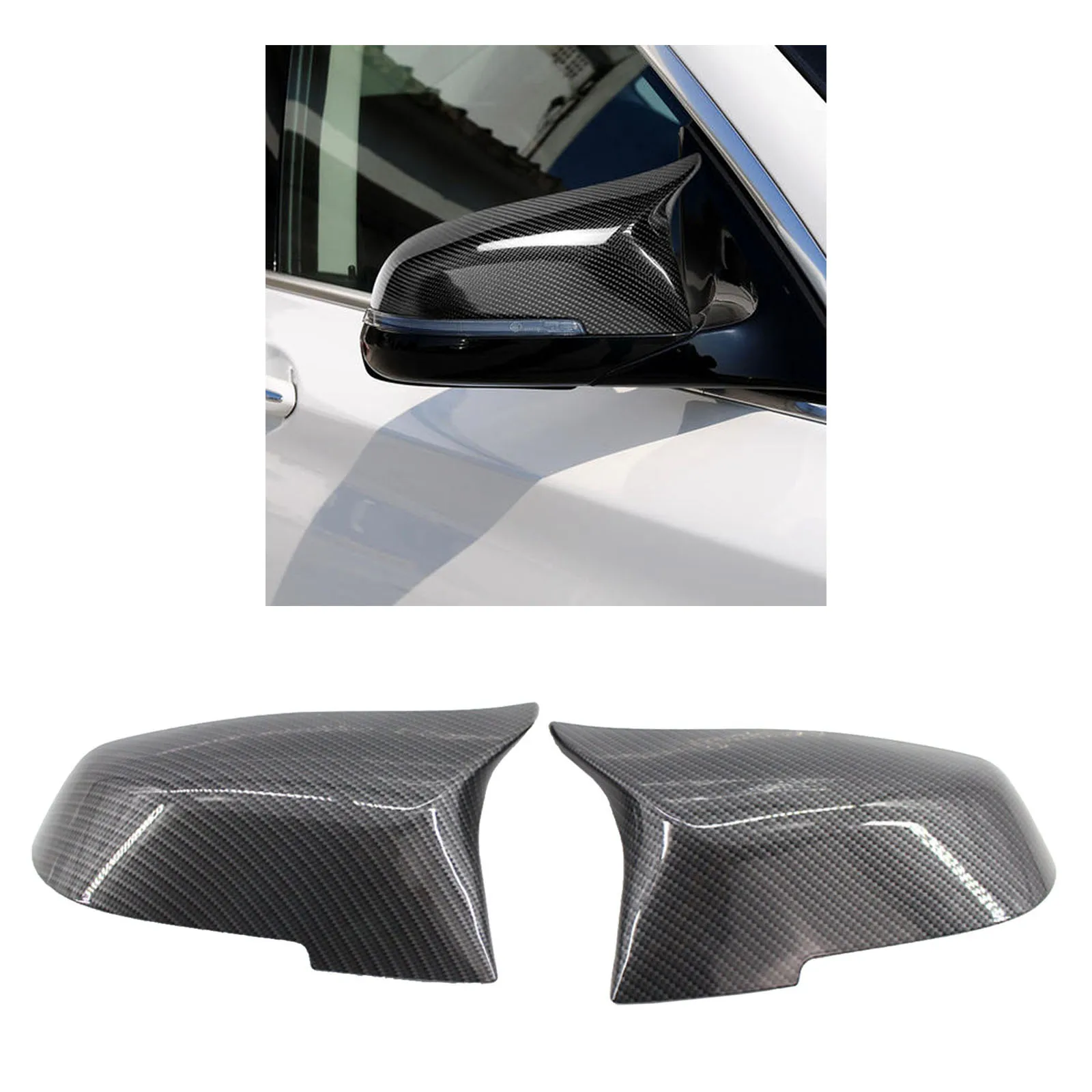 For BMW 3 4 Series F22 F31 F33 51162222544 ABS Plastic Side Wing Mirror Cover 