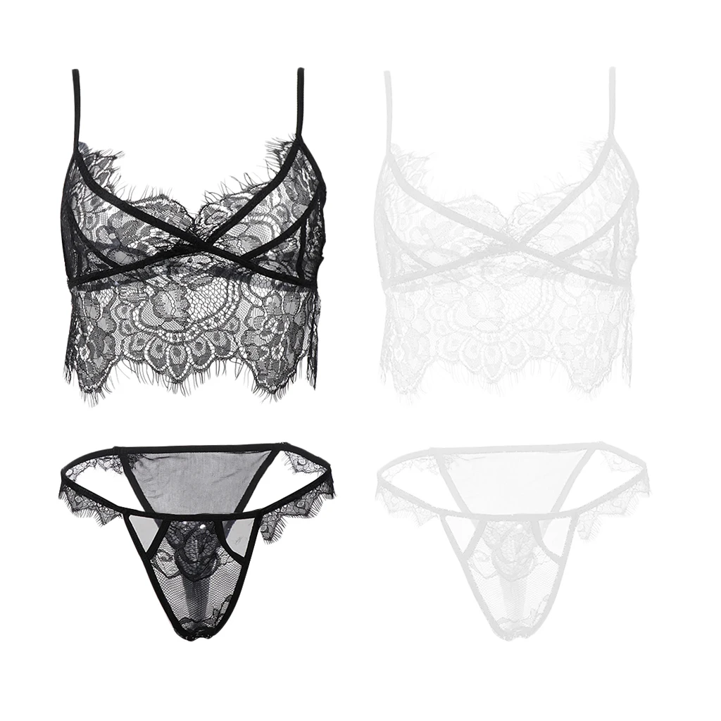 Sexy Lingerie Set for Women Floral Lace Babydoll Bodysuit Sexy Bra and Panty Lingerie Sets Sleepwear Nightwear Size M to 3XL