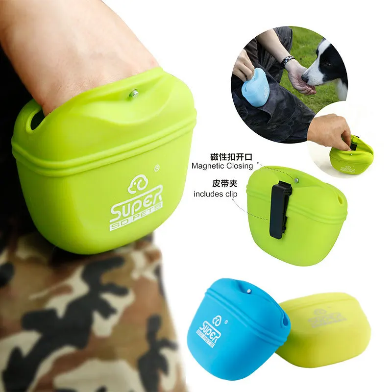 

Outdoors training dog pockets Silicone training dog bag outdoor food bag pet supplies german shepherd police k9 dog dropshipping