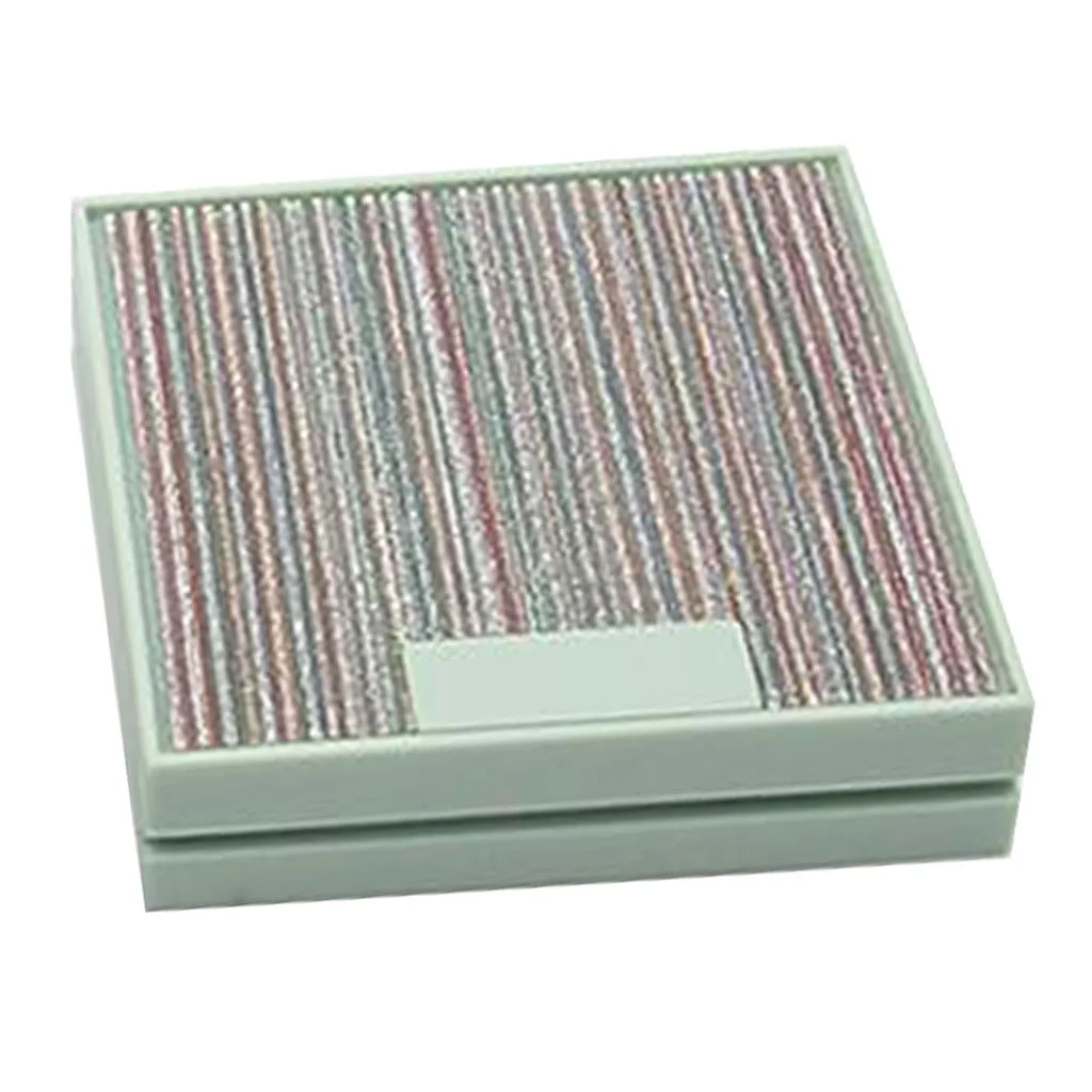 Empty Pressed Powder Case Makeup Blusher Highlights Cosmetic Container Box with Mirror, Compact Size