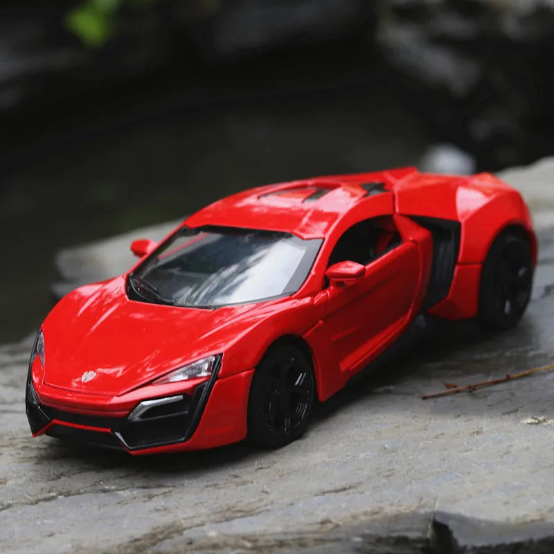 1:32 Lykan Hypersport литые модели автомобилей звук и Ligh оттяните назад автомобиль игрушки подарки детский подарок на день рождения Томас и Друзья