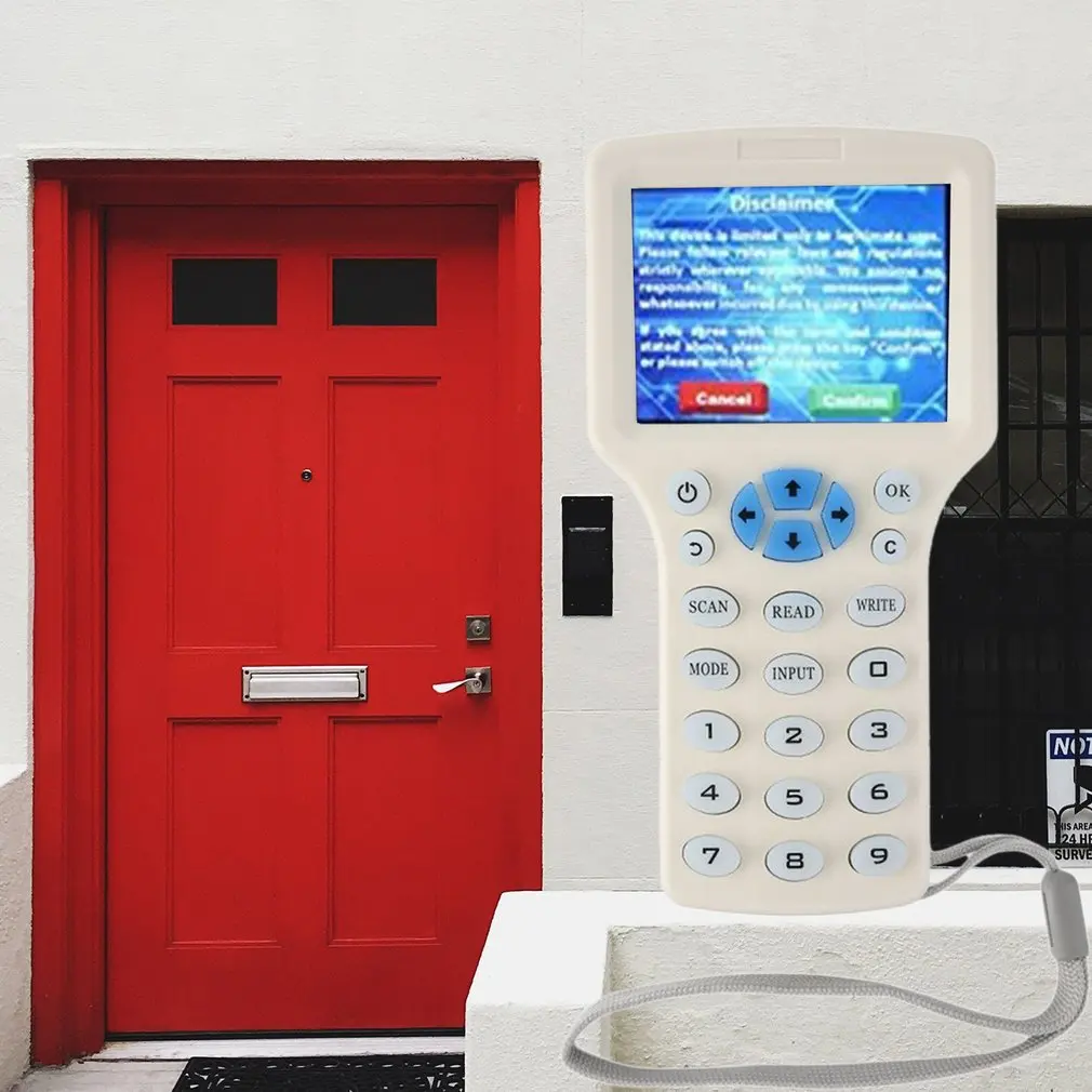 English 10 frequency RFID Copier ID IC Reader Writer copy M1 13.56MHZ encrypted Duplicator Programmer USB NFC UID Tag Key Card