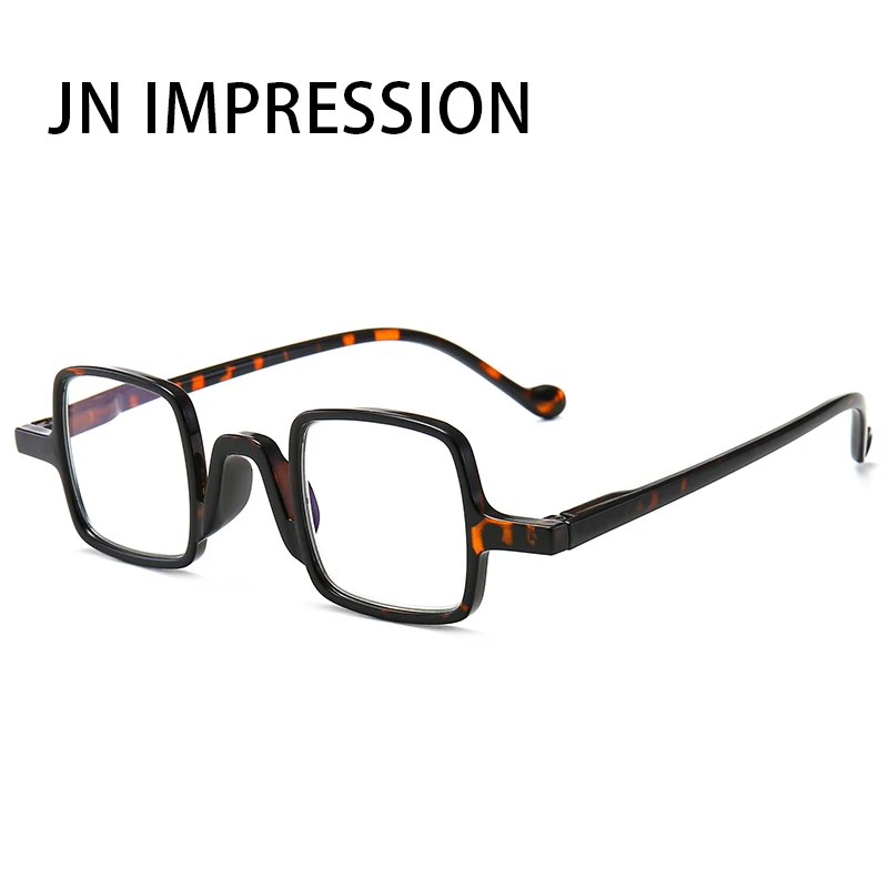 J N Blue-light-proof reading glasses Square frame Plastic mirror leg Prescription +1.0+1.5+2.0+2.5+3.0+3.5+4.0 T18188 | Аксессуары для