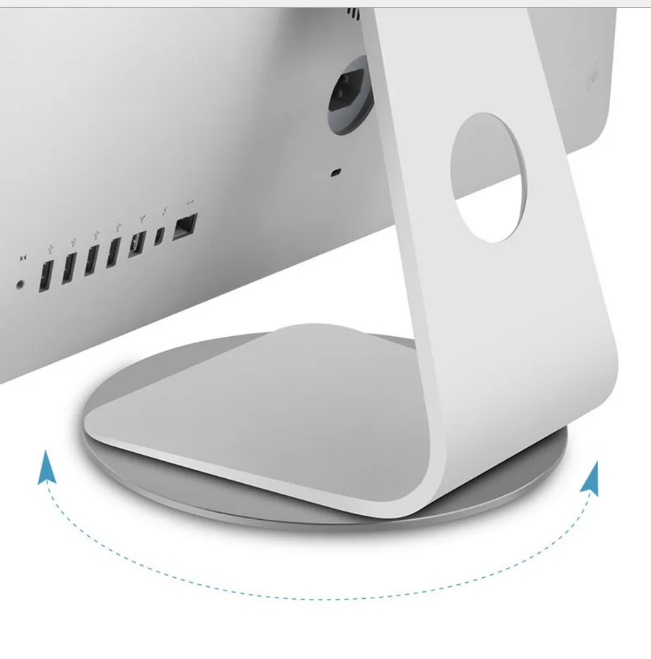Suporte de Giro do Monitor da Liga de Alumínio do Aço Graus para Imac Aço do Giro de 360 Giro Todo Inonepc do de 360