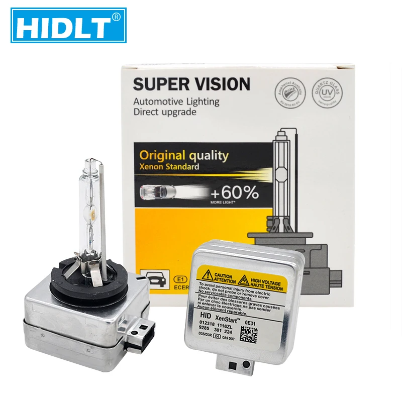 HIDLT Auto Car Headlight Bulbs 35W 55W Xenon D1S D3S 6000K 5000K 8000K 4300K HID Replacement Bulb For D1 D3 Xenon Ballast Kit (2)