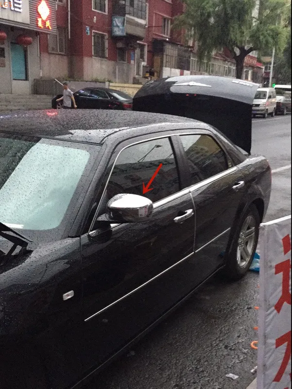Для Chrysler 300C 2003-2011 ABS хромированный декоративный чехол для зеркала заднего вида