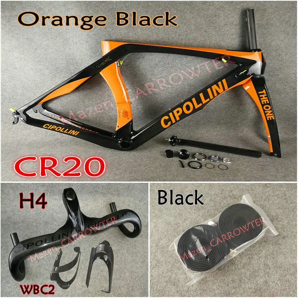Package 4 Оранжевый черный Fluo 3K MCipollini RB1K THE ONE карбоновые рамы руль седло бутылки клетки 50 мм карбоновый комплект колес Novatec A271 ступицы - Цвет: Package 4