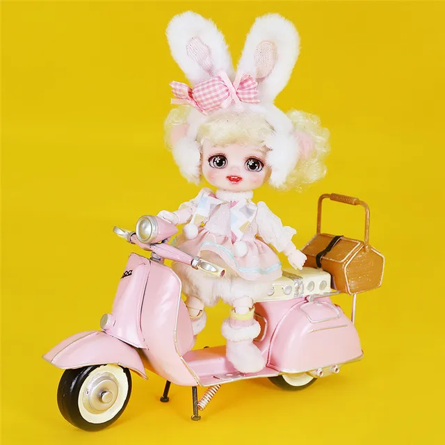 Dream Fairy 1/8 Dolls 6 inch Cute Animal Dress Up BJD Doll Makeup DIY Toy Mini Pocket Doll Christmas Gift for Girls 4