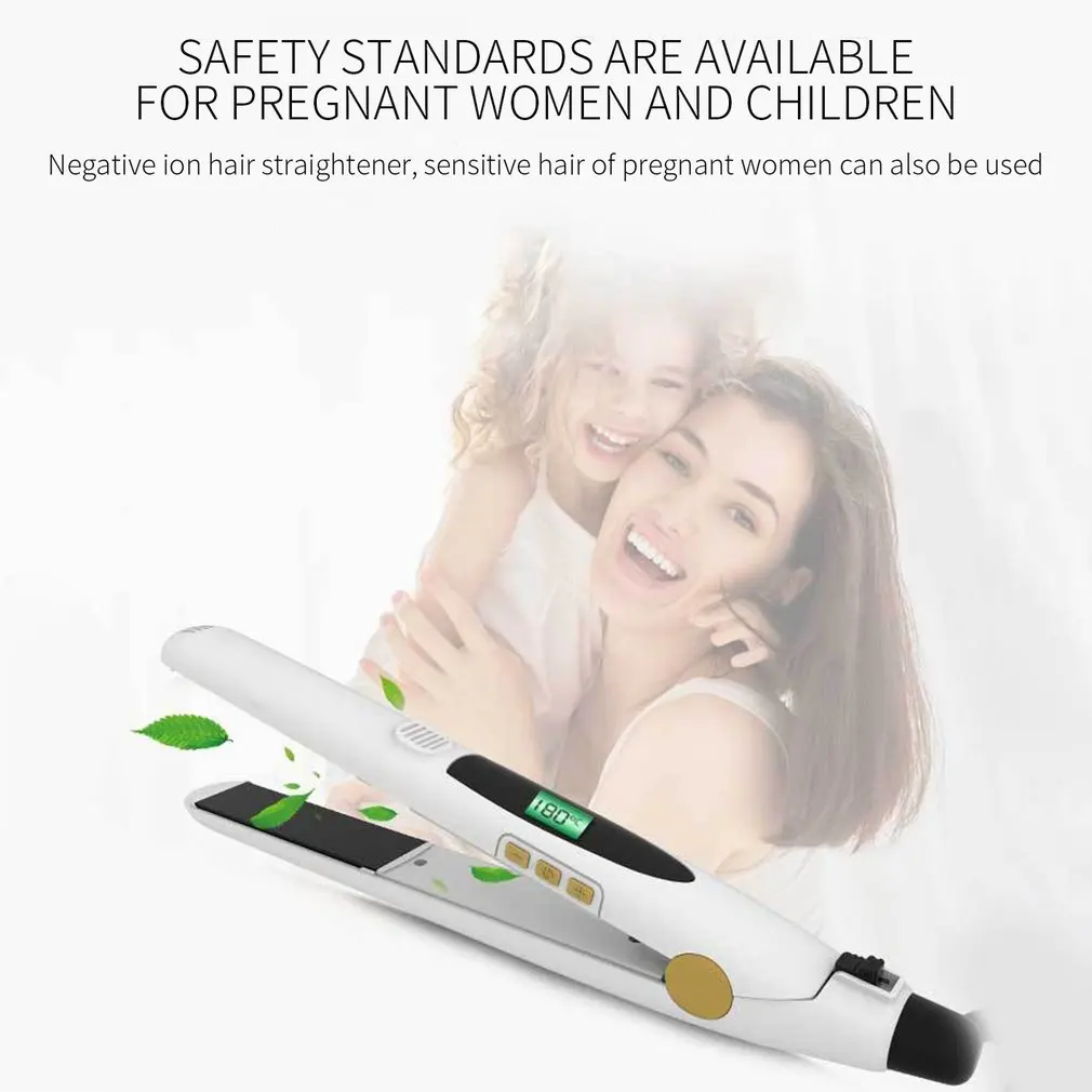 

Display Straight Volume Dual-Purpose Hair Straightener Straightening Plate Splint Electric Curling Iron