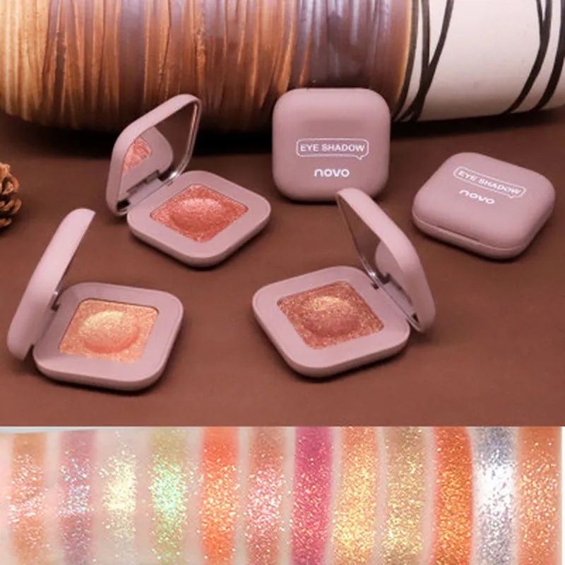 

Novo Glitter Eyeshadow Makeup Palette Eye Shadow Palette Shine Polarize Eyeshadow Sparkling Duochrome Pigment Cosmetics 2020
