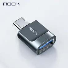 Адаптер Rock OTG usb type C для Xiaomi Redmi huawei samsung Oneplus 7 Pro адаптер type c адаптер USB Tipo C type-c для USB 3,0