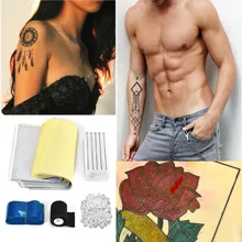 ATOMUS тату иглы простые изысканные одаренные тату принадлежности Набор Профессиональный тонкое мастерство тату переводная бумага