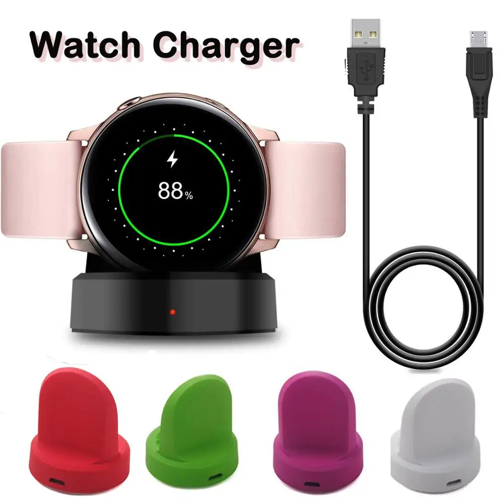Smart Watch Portable Charger For Samsung Galaxy Watch S3 40mm 44mm Wireless Fast Charging Power Source Charger