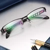 Fashion Eyeglasses Frame for Men Eyewear Optical Semi-Rimless Alloy Man Glasses Frame Half Rim Prescription Spectacles ► Photo 1/6