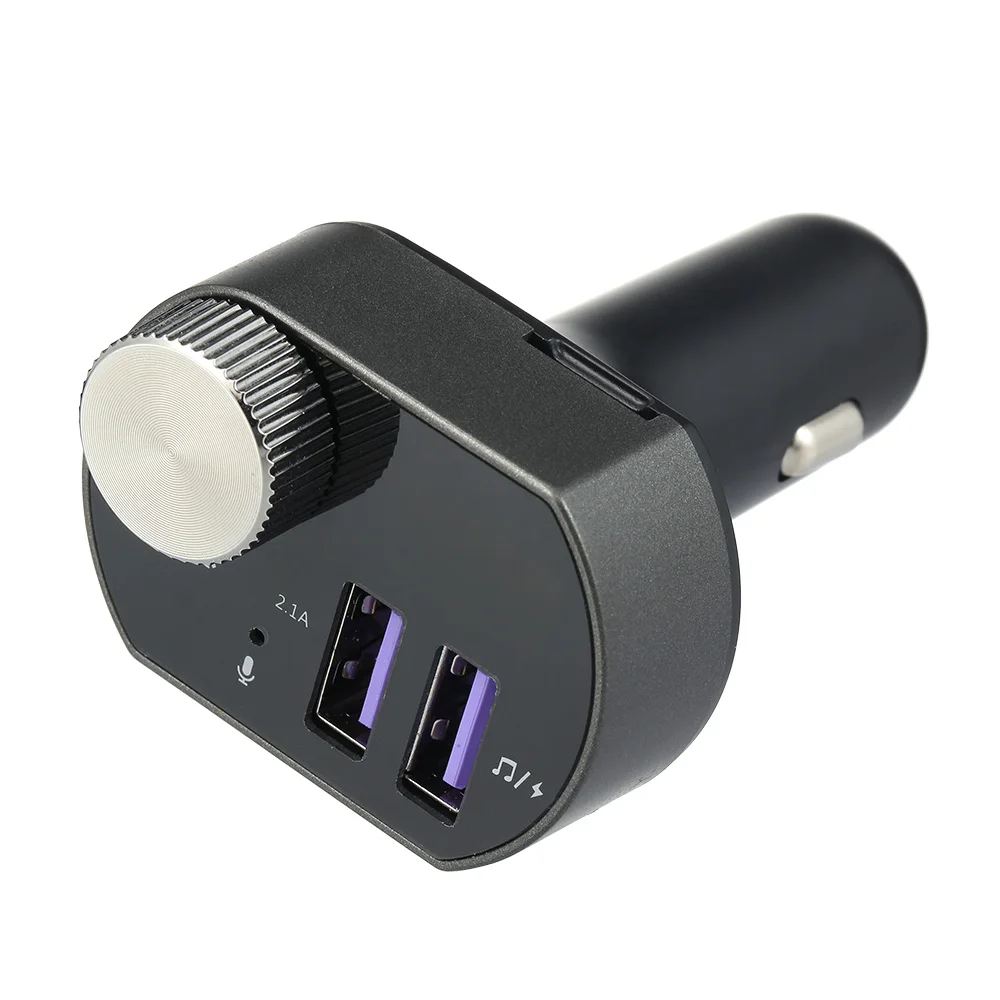 Автомобильный Bluetooth ресивер FM-передатчик MP3 плеер Dual USB Порты и разъёмы автомобиля Зарядное устройство Поддержка TF карта музыкальный плеер Hands-free наушники с микрофоном