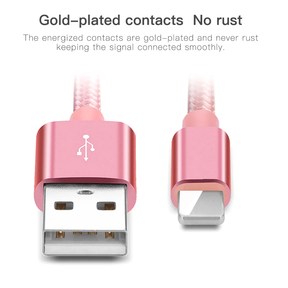 Vumpach USB кабель для iphone 7 Xs MAX 6 plus 7 6s X 5 se ipad 2 mini USB кабель передачи данных для быстрой зарядки шнур 8 Pin Кабели для мобильных телефонов