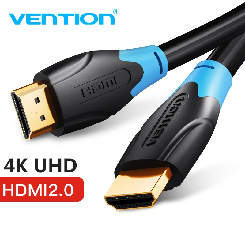 

Vention HDMI Cable 4K HDR Gold Plated Male to Male HDMI 2.0V 1080P 3D for PS3 Projector HD LCD Apple TV Computer Cable HDMI